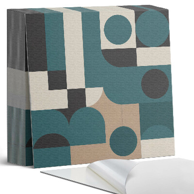 Samoprzylepne płytki Kreatywne formy i abstrakcyjne kształty