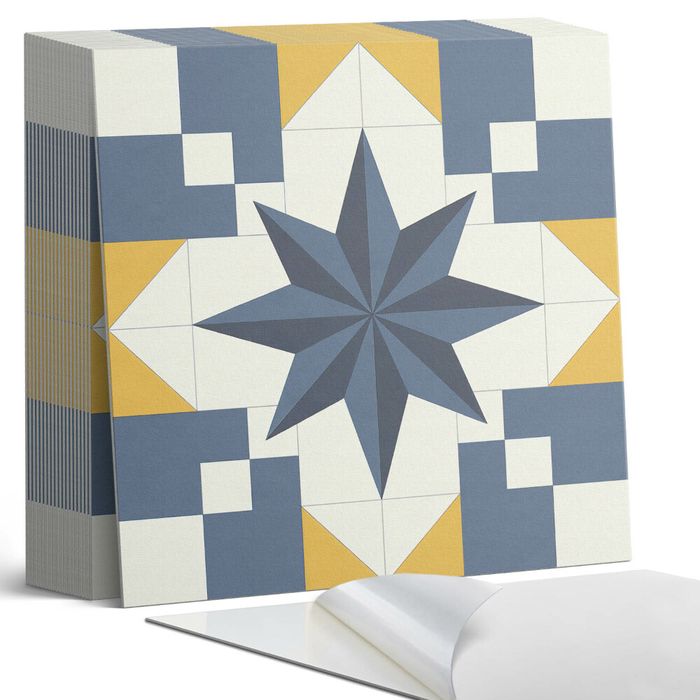 Kafelki samoprzylepne Geometryczne kształty gwiazdy