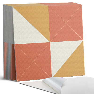 Samoprzylepne płytki Ciepłe geometryczne wzory