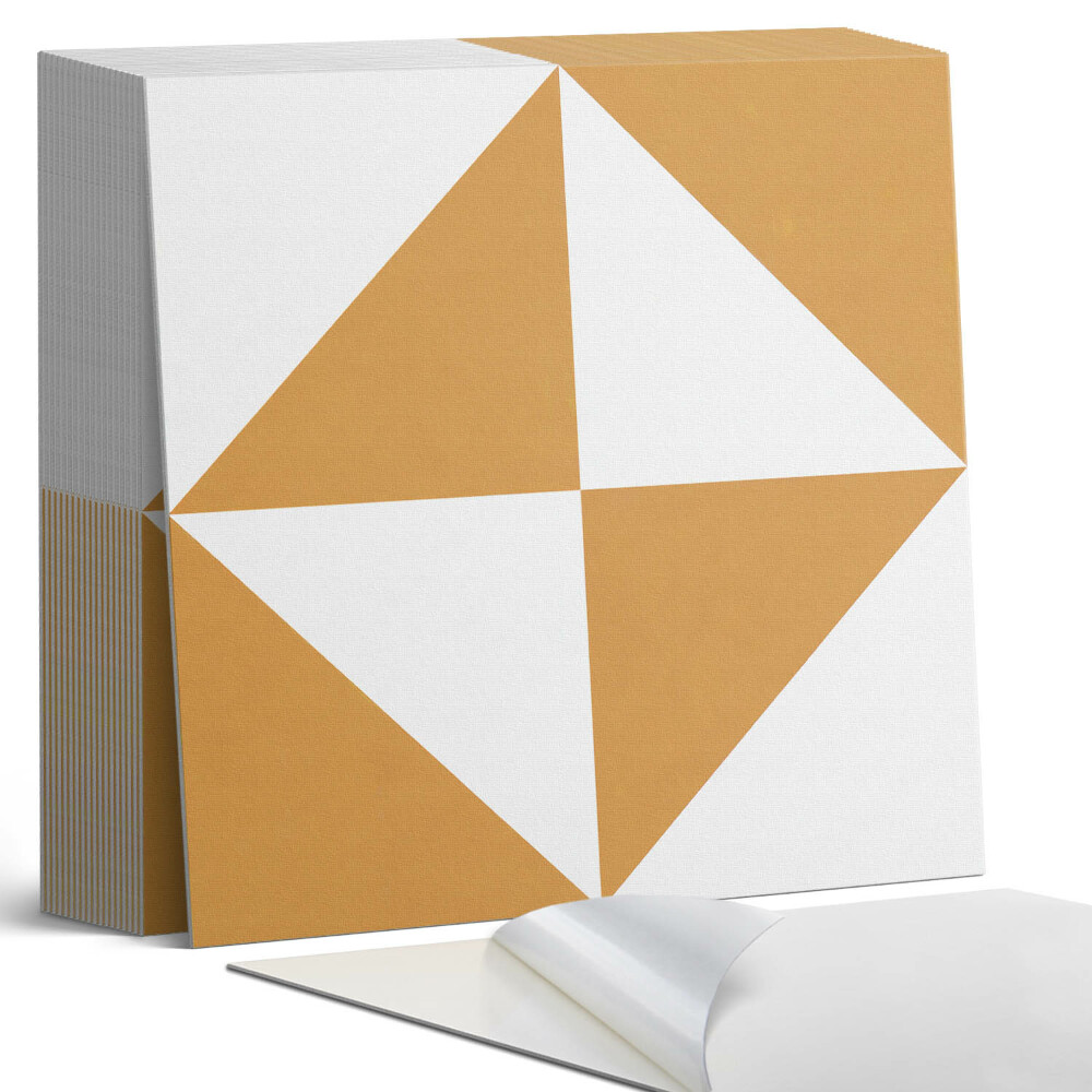 Samoprzylepne płytki na ścianę Trójkątne wzory w kwadratowych ramach