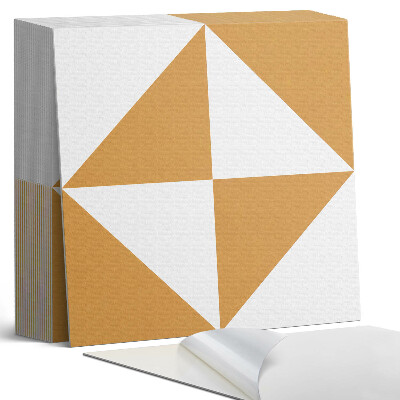 Samoprzylepne płytki na ścianę Trójkątne wzory w kwadratowych ramach