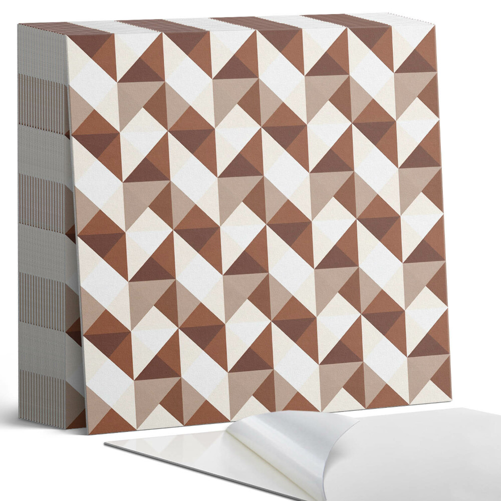 Kafelki samoprzylepne Trójkątna geometria w nowoczesnym stylu