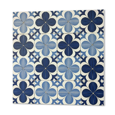 Samoprzylepne płytki na ścianę Wzór kwiatów w geometrycznym stylu