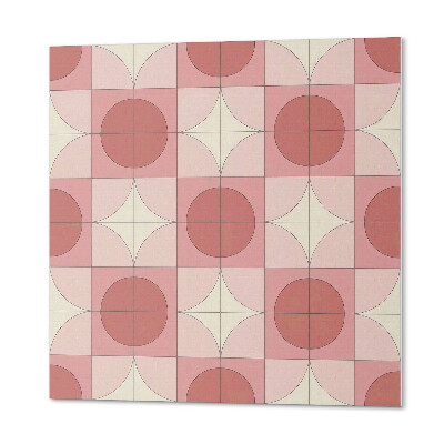 Samoprzylepne płytki Kwiaty w okręgach