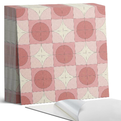 Samoprzylepne płytki Okręgi i kwiatowe akcenty