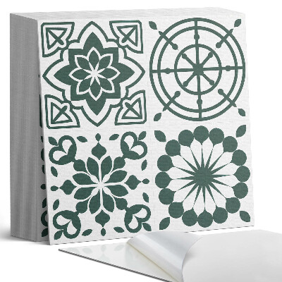 Samoprzylepne płytki na ścianę Kwiatowo-geometryczny wzór