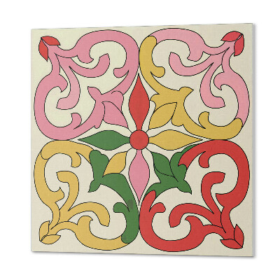 Samoprzylepne płytki na ścianę Ornamentalny wzór kwiatów