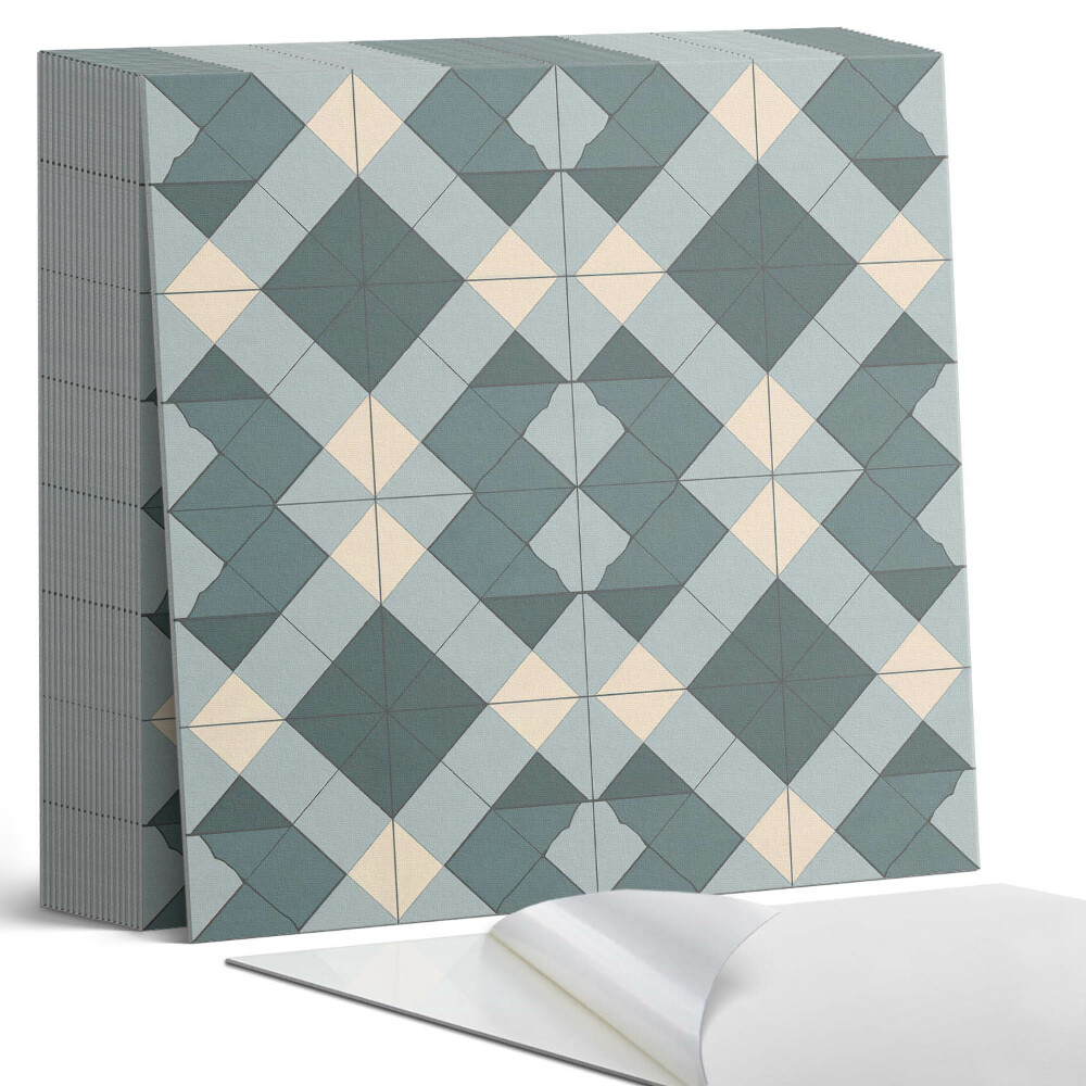 Samoprzylepne płytki Wzór rombowy w stylu geometrycznym