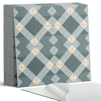 Samoprzylepne płytki Wzór rombowy w stylu geometrycznym