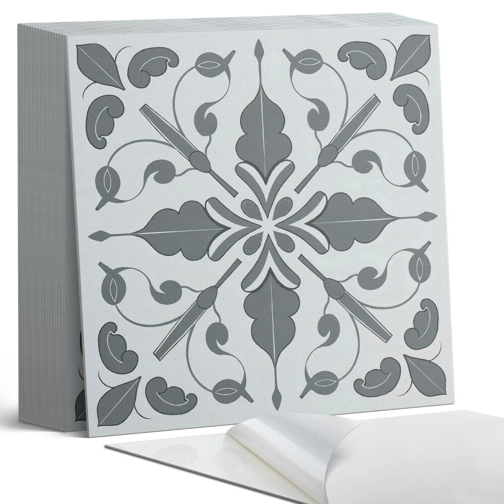 Kafelki samoprzylepne Roślinny wzór w harmonijnej symetrii