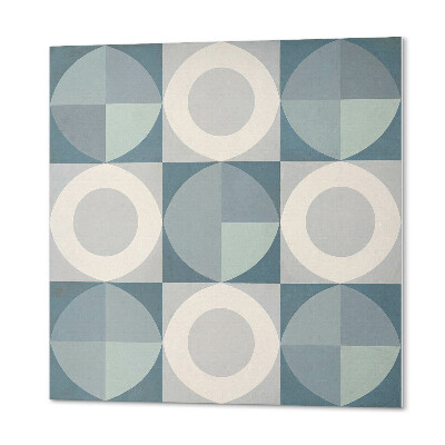 Samoprzylepne płytki Abstrakcyjne figury i okręgi