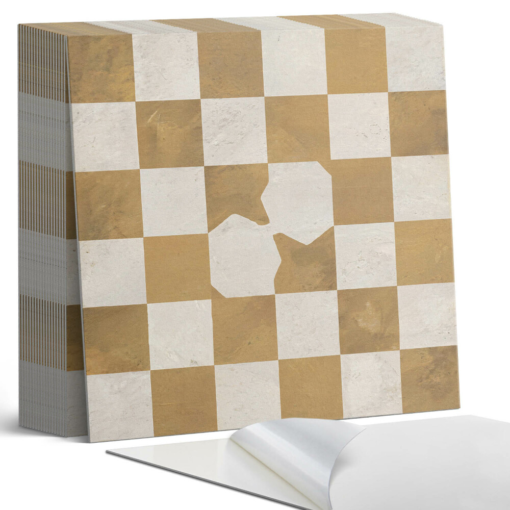 Samoprzylepne płytki na ścianę Nowoczesna graficzna szachownica