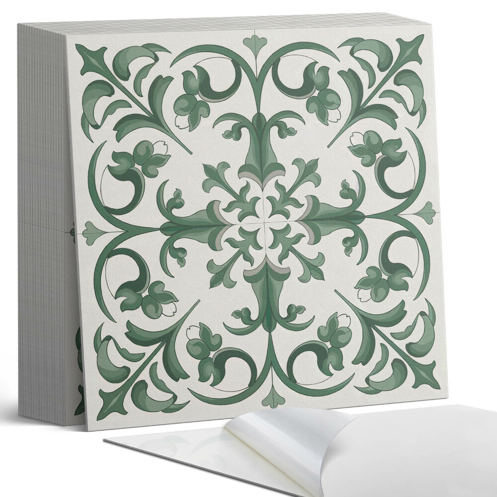 Kafelki samoprzylepne Roślinny motyw z kwiatowymi detalami