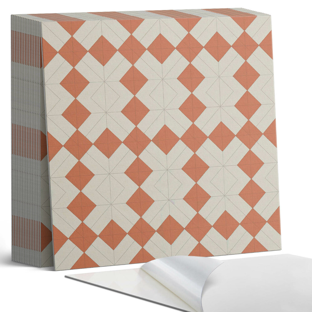 Samoprzylepne płytki na ścianę Rombowa siatka geometryczna