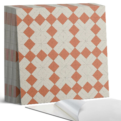 Samoprzylepne płytki na ścianę Rombowa siatka geometryczna