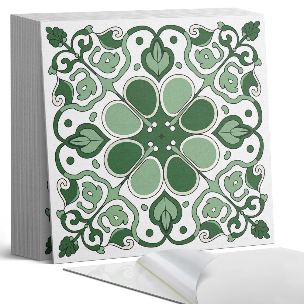 Samoprzylepne płytki Roślinny motyw z liśćmi