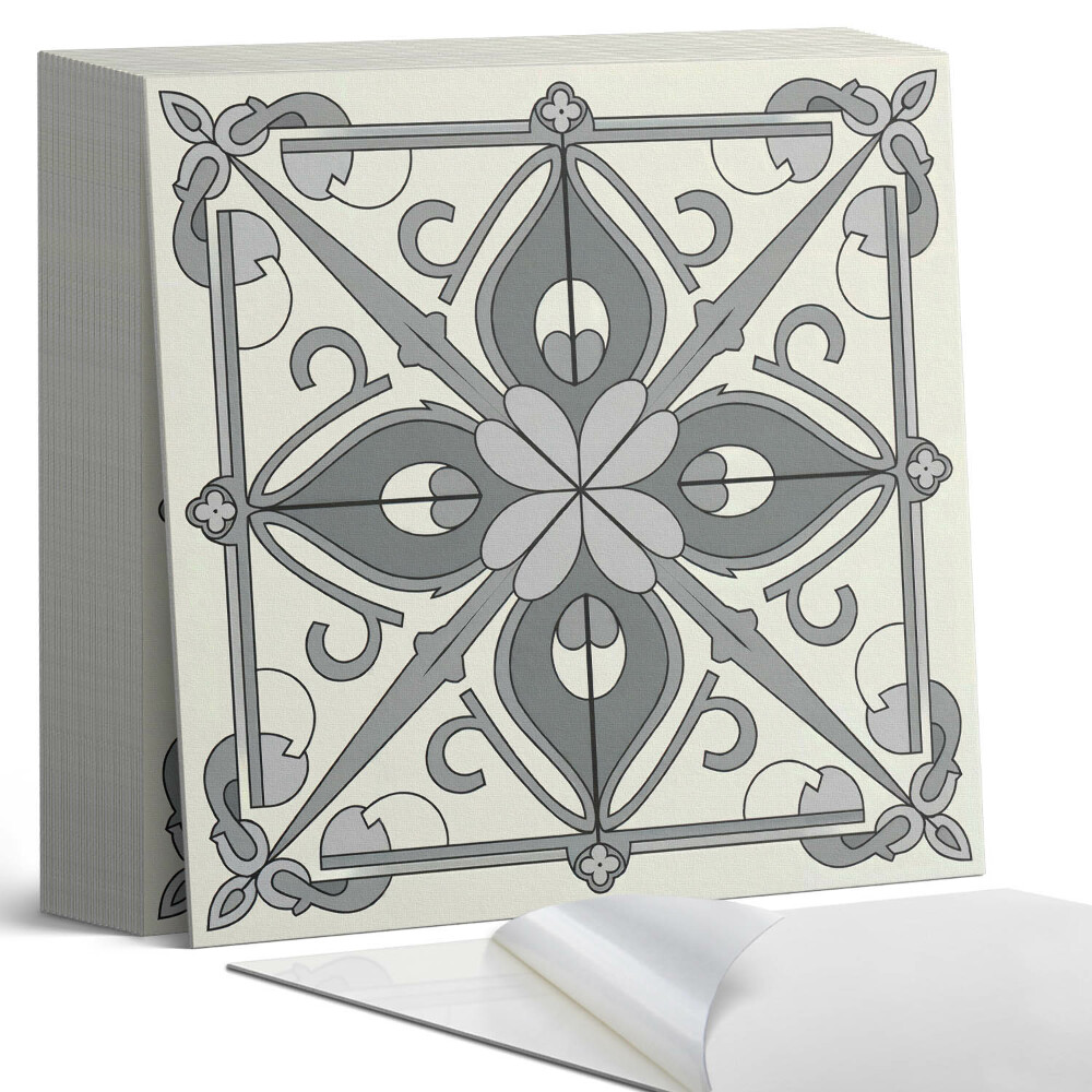 Samoprzylepne płytki na ścianę Kwiatowy wzór w harmonijnej symetrii