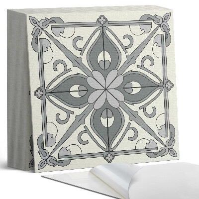 Samoprzylepne płytki na ścianę Kwiatowy wzór w harmonijnej symetrii