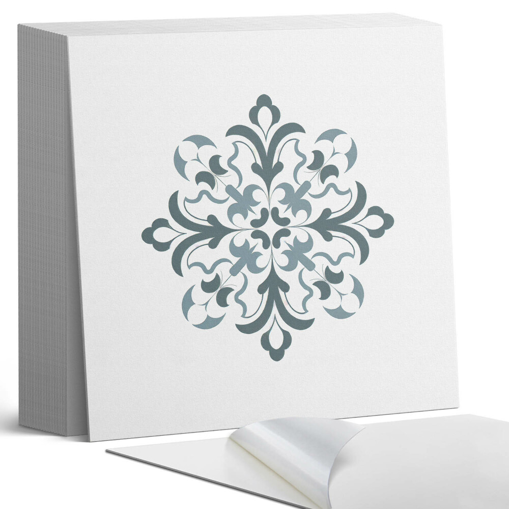 Samoprzylepne płytki Kwiatowy motyw w harmonijnej symetrii