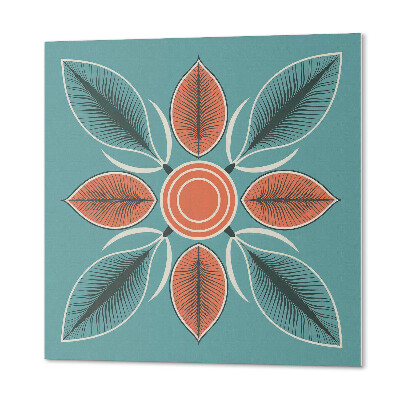 Samoprzylepne płytki Roślinny wzór z kwiatami i liśćmi