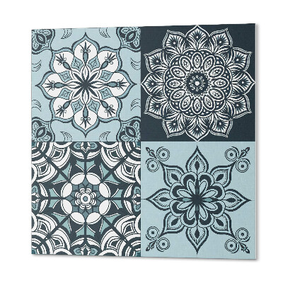 Samoprzylepne płytki Mandala w siatce wzorów