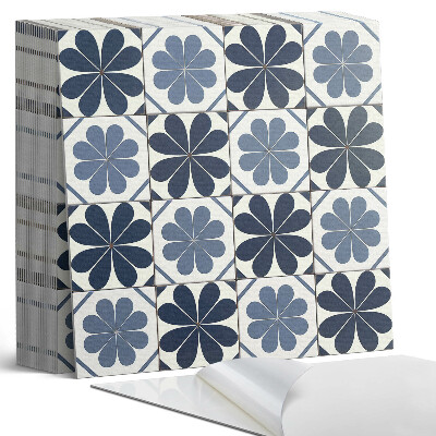 Samoprzylepne płytki Kwiatowy motyw na kafelkach