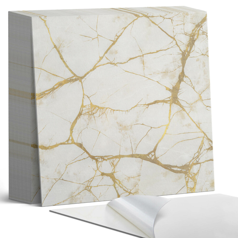 Samoprzylepne płytki na ścianę Marmurowy motyw z subtelnymi żyłkami