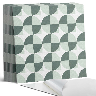 Kafelki samoprzylepne Okręgi i kwadraty w geometrycznym stylu