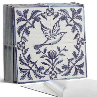 Samoprzylepne płytki na ścianę Motyw ptaka wśród zieleni