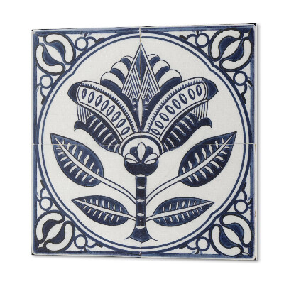 Samoprzylepne płytki na ścianę Ceramiczny wzór florystyczny