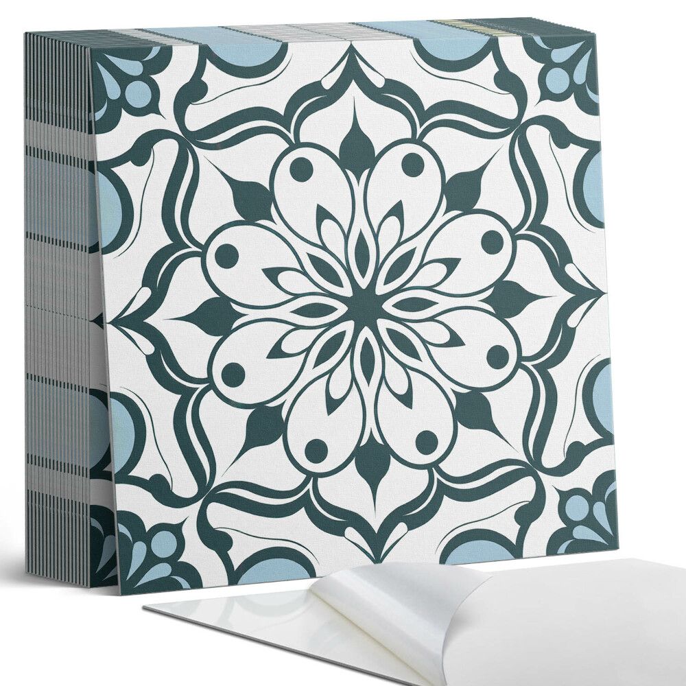 Kafelki samoprzylepne Kwiatowa mandala w kolorach natury