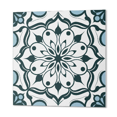 Kafelki samoprzylepne Motyw mandali z kwiatowymi akcentami