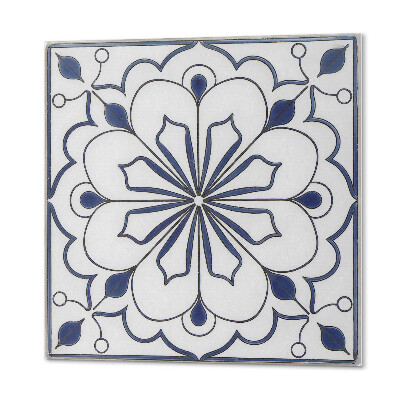 Samoprzylepne płytki Ceramiczny wzór z kwiatami