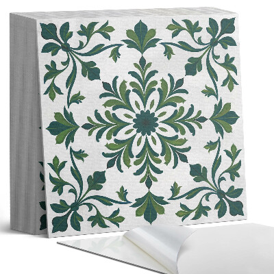 Samoprzylepne płytki Roślinny wzór z dekoracyjnymi detalami