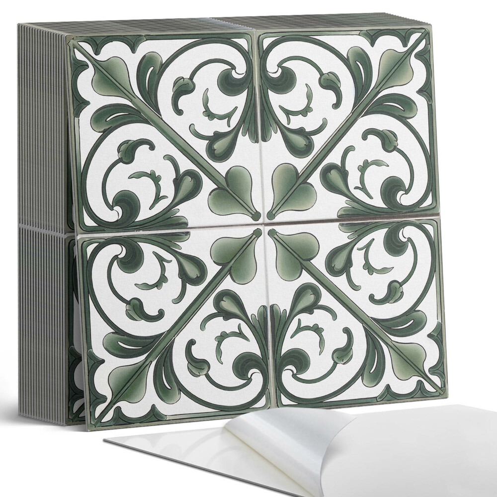 Kafelki samoprzylepne Roślinne ornamenty w pięknym zestawieniu