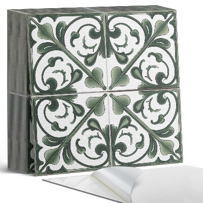 Kafelki samoprzylepne Roślinne ornamenty w pięknym zestawieniu