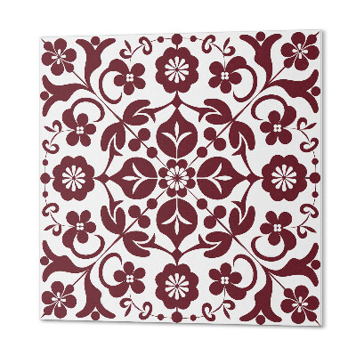 Samoprzylepne płytki na ścianę Kwiatowy motyw z ornamentalnymi akcentami