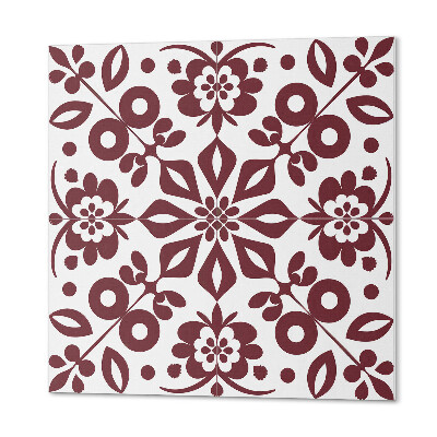 Kafelki samoprzylepne Wzór kwiatów w towarzystwie liści