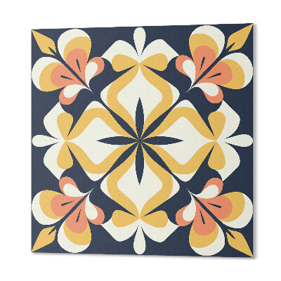 Samoprzylepne płytki Geometria w kwiecistym stylu