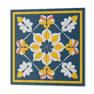 Samoprzylepne płytki Symetryczny motyw kwiatowy