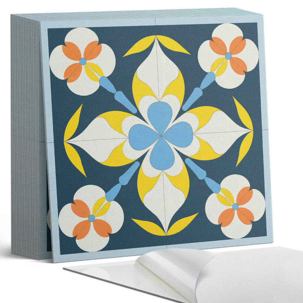 Samoprzylepne płytki na ścianę Kwiatowy motyw