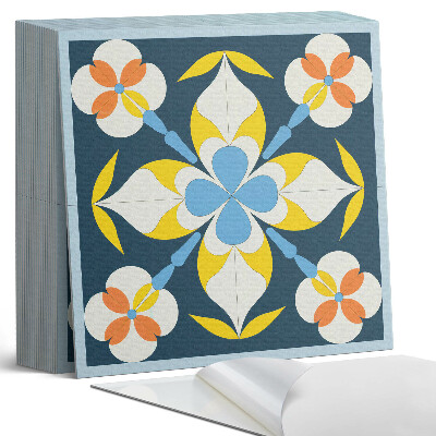 Samoprzylepne płytki na ścianę Kwiatowy motyw