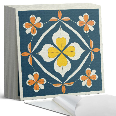 Kafelki samoprzylepne Kwiatowa symetria w harmonijnym układzie