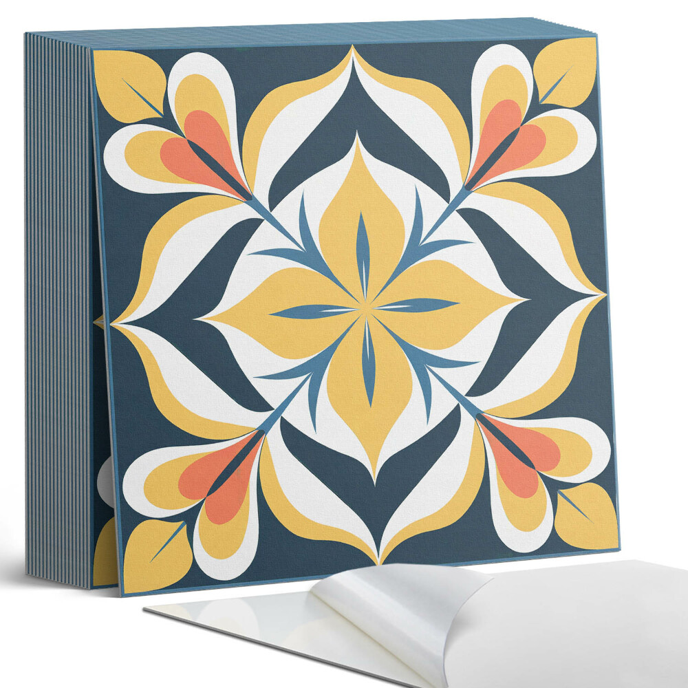 Samoprzylepne płytki Elegancki motyw florystyczny