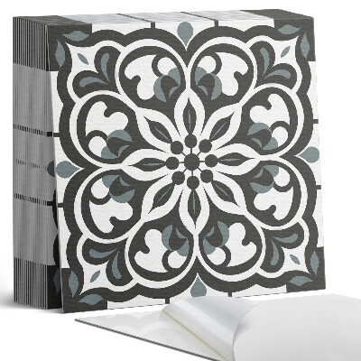 Samoprzylepne płytki Kwiatowy motyw z ozdobnymi elementami