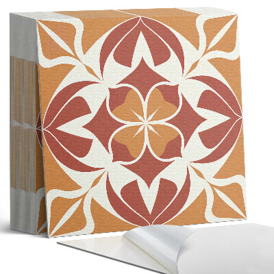 Samoprzylepne płytki na ścianę Roślinny motyw w symetrycznym układzie