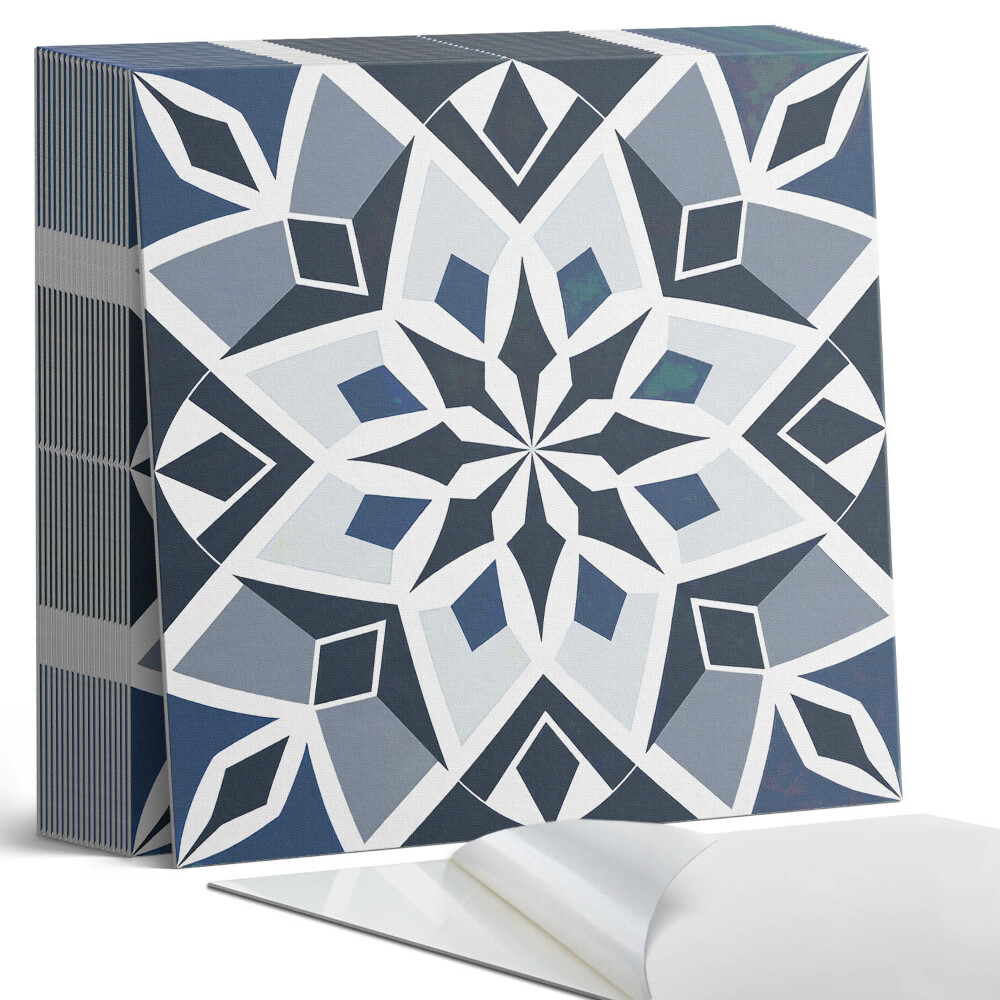 Samoprzylepne płytki Kwiatowa geometria w nowoczesnym stylu