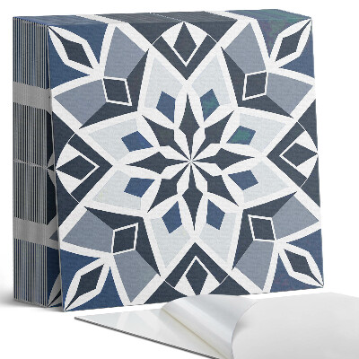 Samoprzylepne płytki Kwiatowa geometria w nowoczesnym stylu