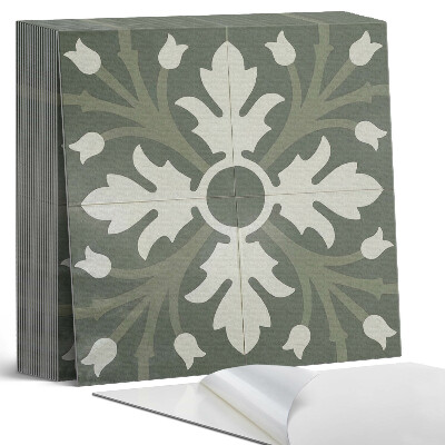 Samoprzylepne płytki na ścianę Roślinny motyw na kafelkach