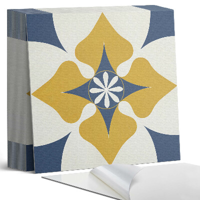 Kafelki samoprzylepne Kwiatowy motyw o zharmonizowanej formie